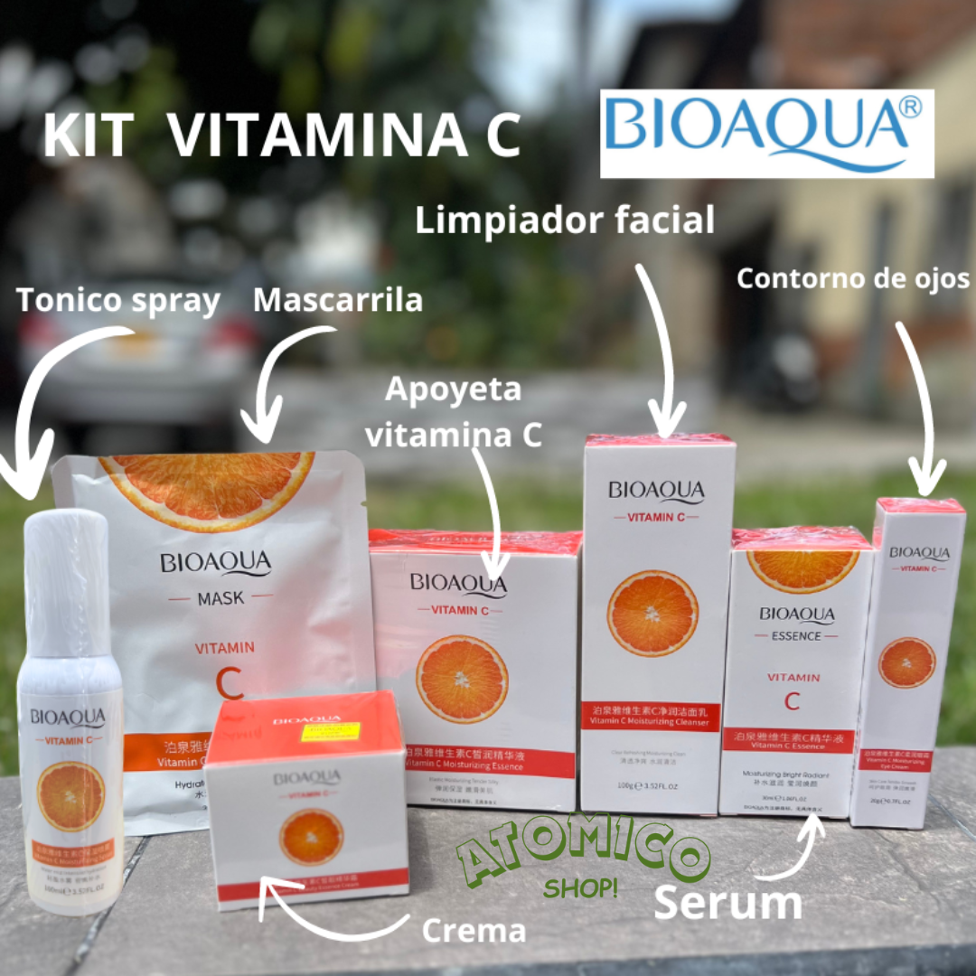 KIT BIOAQUA VITAMINA C        para rejuvenecimiento de la piel